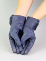 Dámske rukavice z brúsenej kože šedé 