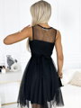 Dámske večerné šaty 522-2 CATERINA čierne